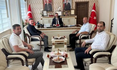 TAŞIYICILAR KOOPERATİF BAŞKANI GÜMÜŞ, KAYMAKAM GÜRÇAM’I ZİYARET ETTİ