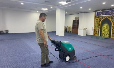 CAMİİLERDE TEMİZLİK DEVAM EDİYOR