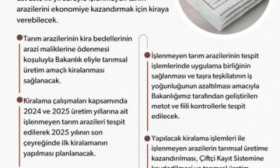 İŞLENMEYEN TARIM ARAZİLERİ EKONOMİYE KAZANDIRILIYOR