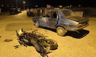 SULUOVA’DA OTOMOBİL İLE MOTOSİKLET ÇARPIŞTI, 3 YARALI