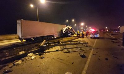 SULUOVA’DA İRAN PLAKALI TIR KAZA YAPTI, 1 YARALI