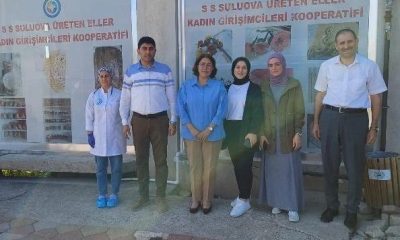 İL MÜDÜRLERİ SULUOVALI ÜRETEN KADINLARI ZİYARET ETTİ