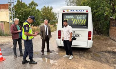 OKUL SERVİS ARAÇLARI DENETLENDİ