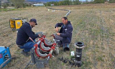 DERİNÖZ BARAJI’NDAN GELECEK YENİ SUYU ARITMA TESİSİNE İLETİLECEK ANA HAT ÇALIŞMALARINDA SONA GELİNDİ