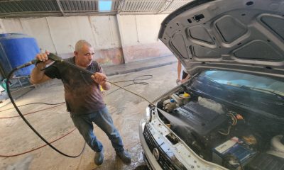 SULUOVANIN İLK OTO YIKAMACISI 34 YILDIR İŞİNİ SEVEREK YAPIYOR