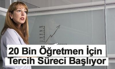 20 BİN ÖĞRETMEN ATAMASI İÇİN TERCİH SÜRECİ BAŞLIYOR
