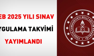 2025 YILI SINAV TAKVİMİ YAYIMLANDI