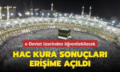 HAC KURA SONUÇLARI E-DEVLETTEN ERİŞİME AÇILDI