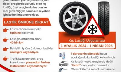 ZORUNLU KIŞ LASTİĞİ UYGULAMASI 1 ARALIK’TA BAŞLIYOR