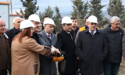 BAŞKAN RİFAT UZUN, 250 MİLYONLUK TESİSİN TEMEL ATMA TÖRENİNE KATILDI