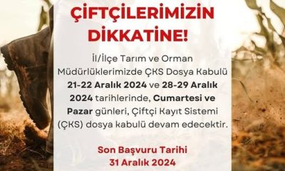 Çiftçilerimizin Dikkatine !