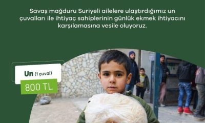 İHH SULUOVA TEMSİLCİLİĞİ TARAFINDAN SURİYE’YE UN YARDIMI KAMPANYASI BAŞLATTI