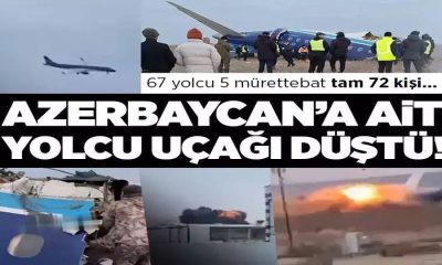 KAZAKİSTANDA 72 YOLCUNUN BULUNDUĞU YOLCU UCAĞI DÜŞTÜ, 32 KİŞİ KURTULDU