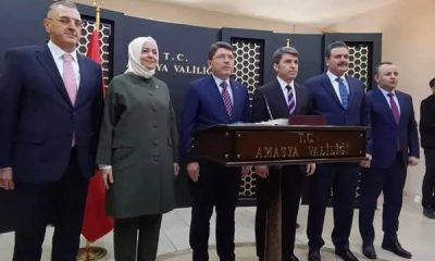 ADALET BAKANI TUNÇ, AMASYA VALİLİĞİNİ ZİYARET ETTİ