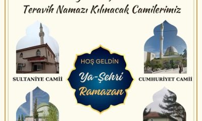 SULUOVA’DA 4 CAMİDE HATİMLİ TERAVİH NAMAZI KILINACAK