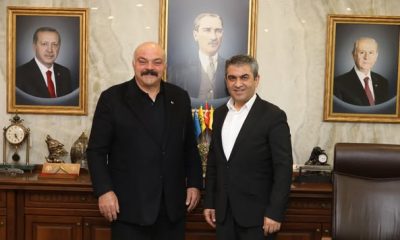 ŞAMPİYON MAHMUT DEMİR, BAŞKAN RİFAT UZUN’U ZİYARET ETTİ