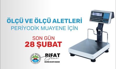ÖLÇÜ-TARTI ALETLERİNİN MUAYENESİ İÇİN SON GÜN 28 ŞUBAT
