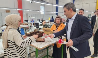 BAŞKAN RİFAT UZUN, ÇALIŞAN KADINLARA SÜRPRİZ YAPTI