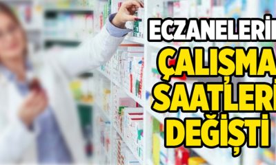 AMASYA’DA GENELİNDE ECZANELERİN ÇALIŞMA SAATLERİ DEĞİŞTİ!