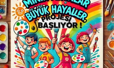 “MİNİK FIRÇALAR BÜYÜK HAYALLER” PROJESİNDE 25 YETENEK KEŞFEDİLDİ