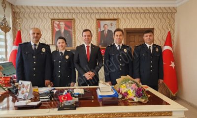POLİS TEŞKİLATIMIZDAN KAYMAKAM GÜRÇAM’A ZİYARET