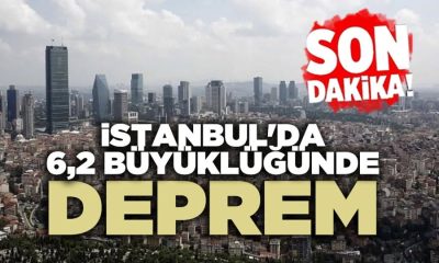 İSTANBUL’DA 6,2 BÜYÜKLÜĞÜNDE DEPREM OLDU