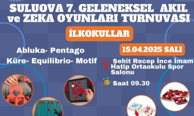 Suluova İlçe Milli Eğitim Müdürlüğü tarafından bu yıl 7.’si yapılacak olan ve artık gelenekselleşen “Suluova Akıl ve Zeka Oyunları” turnuvası yarın başlıyor