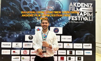 AMASYA/SULUOVALI GENÇ YÖNETMEN YASİN DAĞLI, AKDENİZ FİLM YAPIM FESTİVALİ’NDE BİRİNCİ OLDU