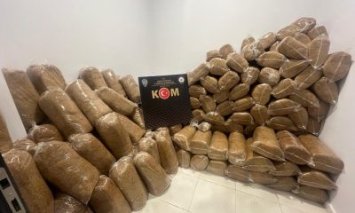 PİYASA DEĞERİ 1.5 MİLYON TL KAÇAK TÜTÜN EL