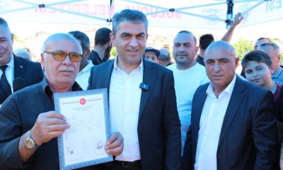 25 YILLIK İMAR SORUNU ÇÖZÜME, HAK SAHİPLERİDE TAPULARINA KAVUŞTU