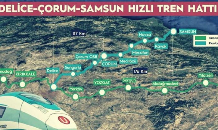 DÜĞMEYE BASILDI, AMASYA’YA HIZLI TREN GELİYOR