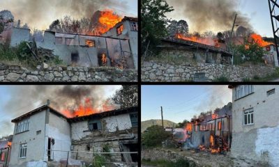 SULUOVA SOKU KÖYÜNDE 4 EV YANDI !