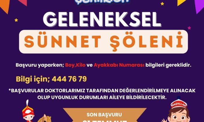 GELENEKSEL SÜNNET ŞÖLENİ KAYITLARI BAŞLADI!