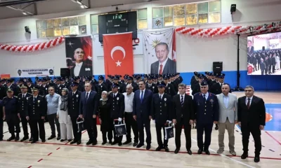 132 POLİS VATAN NÖBETİNE ADIM ATTI: MERZİFON’DA MEZUNİYET COŞKUSU