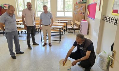 MÜDÜR DAVU, OKULLARDAKİ HAZIRLIKLARI İNCELEDİ