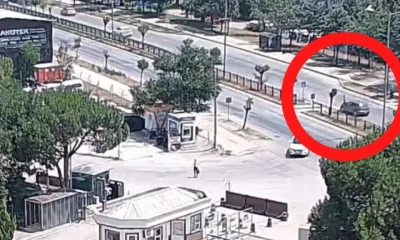 AMASYA’DA OTOMOBİL YAYAYA ÇARPTI! O ANLAR KAMERADA