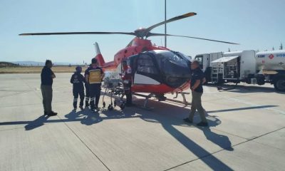 AMBULANS HELİKOPTER AMASYALI PREMATÜRE BEBEK İÇİN HAVALANDI