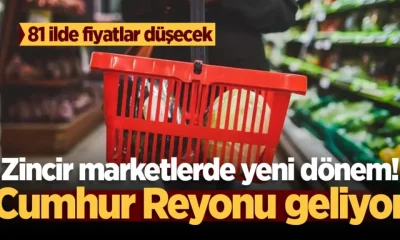 CUMHUR REYONU PROJESİ GELİYOR! MARKETLERDEKİ ÜRÜNLERİN FİYATLARI BİR ANDA DÜŞECEK