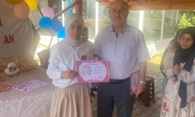 KUR’AN-I KERİM’E GEÇEN ÖĞRENCİLER ÖDÜLLENDİRİLDİ