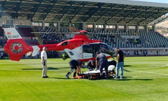 AMASYA’DA SANİYELERLE YARIŞ, AMBULANS HELİKOPTER HAVALANDI