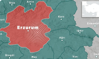 SON DAKİKA… ERZURUM’DA 4.4 BÜYÜKLÜĞÜNDE DEPREM !