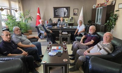 ŞEKER EMEKLİLERİ DERNEĞİNDEN MÜDÜR AHMET DAVU’YA ZİYARET