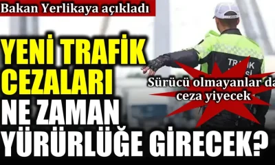 1 OCAK 2026’DA YÜRÜRLÜĞE GİRECEK YENİ TRAFİK CEZALARINDAN BAZILARI