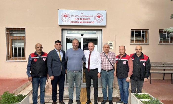 SALDIRIYA UĞRAYAN İLÇE TARIM PERSONELİNE GEÇMİŞ OLSUN ZİYARETİ !