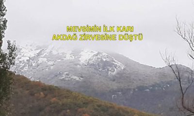 SULUOVA AKDAĞ’A MEVSİMİN İLK KARI YAĞDI
