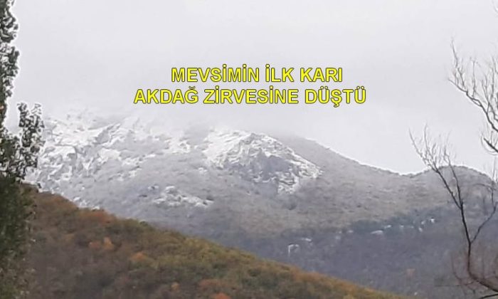 SULUOVA AKDAĞ’A MEVSİMİN İLK KARI YAĞDI