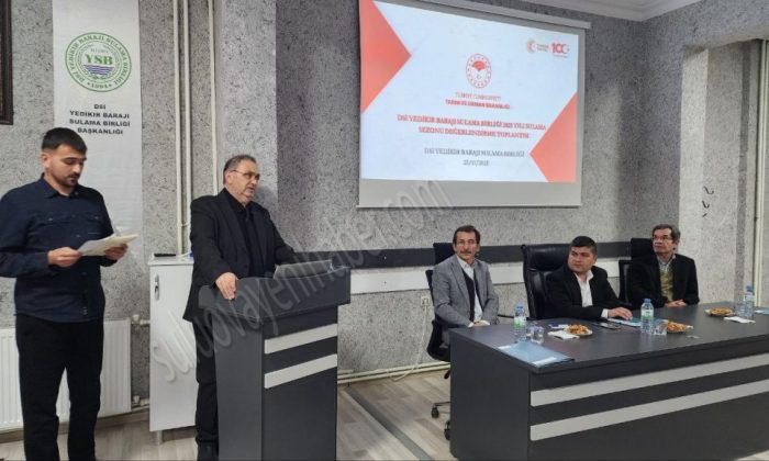 DSİ SULUOVA YEDİKIR SULAMA BİRLİĞİNDE DEĞERLENDİRME TOPLANTISI YAPILDI