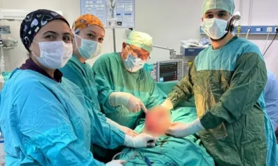 ŞİŞLİK ŞİKAYETİYLE HASTANEYE GİTTİ, KARNINDAN 6 KİLOLUK KİTLE ÇIKTI