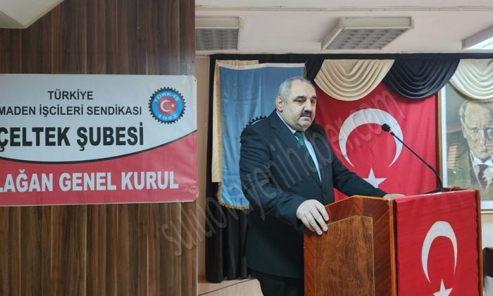 MADEN İŞÇİLERİ SENDİKASI ÇELTEK ŞUBESİNİN 8.OLAĞAN KONGRESİNDE CEMİL GÜVEN YENİDEN BAŞKAN SEÇİLDİ.