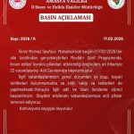 AMASYA VALİLİĞİNDEN BASIN AÇIKLAMASI !